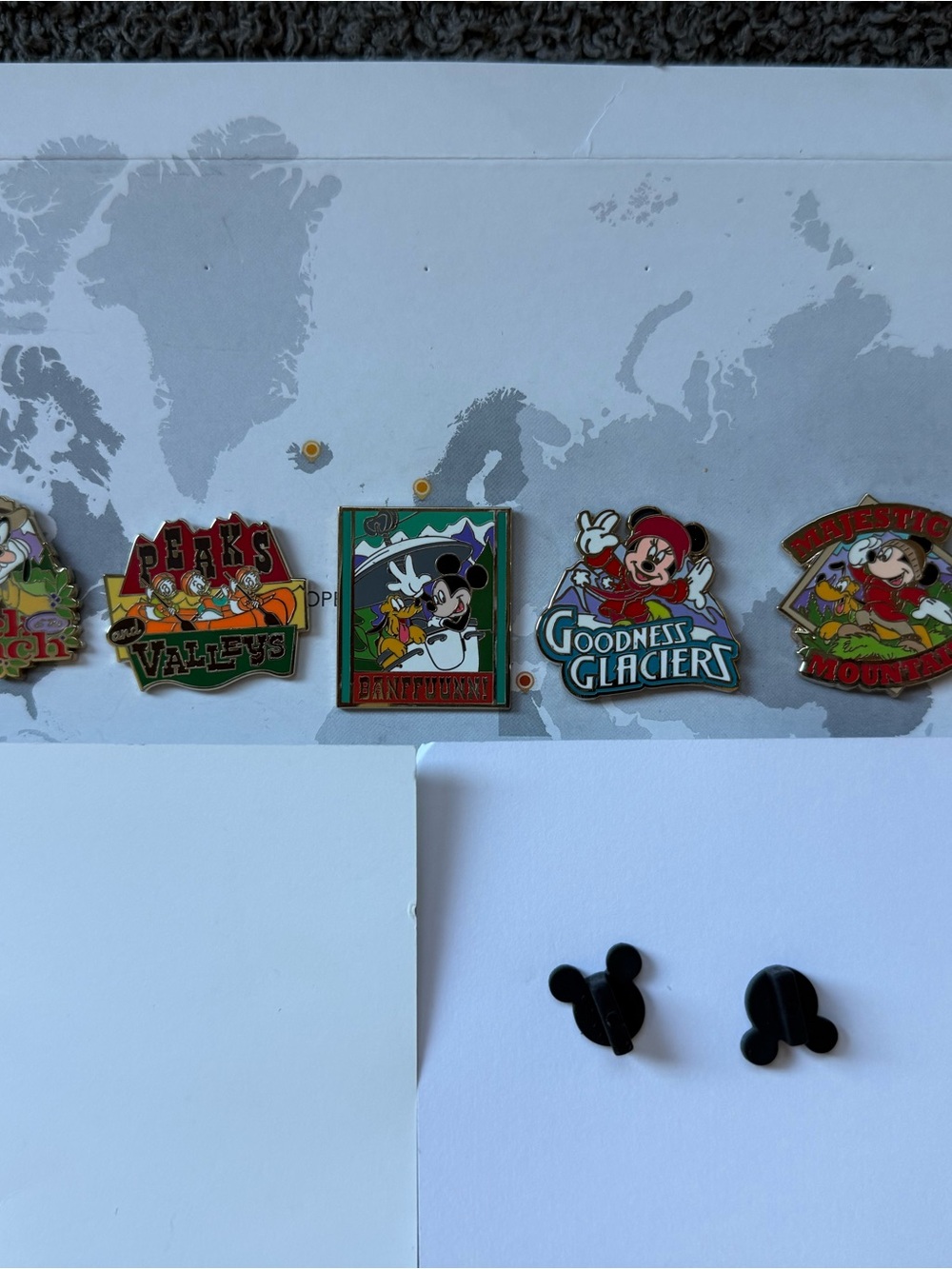 Adventures by Disney 7- pin set- Canadian Rockies tour 2024, new and unused